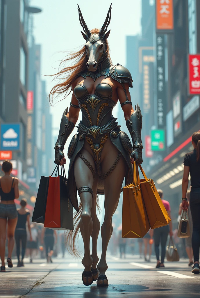 a centaurs, shopping, modern style, 