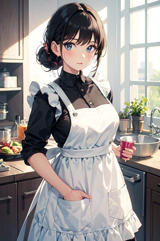 ((best quality)), ((masterpiece)), (detailed), 1girl, of-apron, 