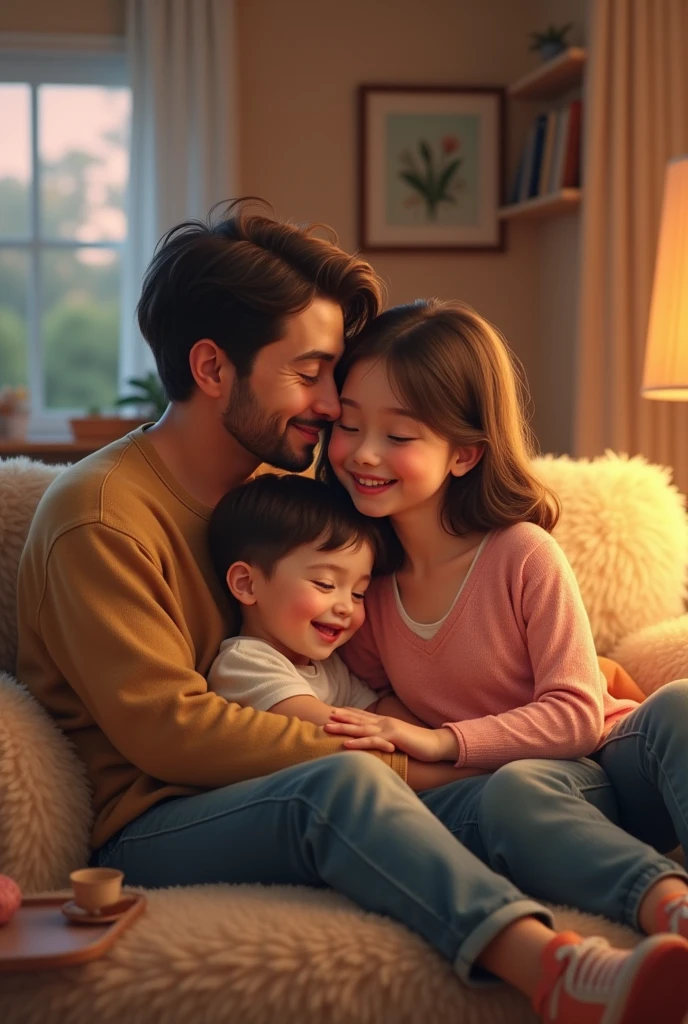 Both lived happily with the child.
