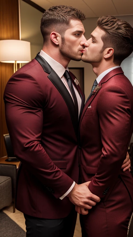 Chris Redfield kissing with girl in office,spiky hairstyle, nued,He had sad eyes in his eyes,Grievanced frown,Emerald charming eyes,Tall and burly,musculous!Tall, Burly and strong, Extremely detailed depiction of faces,Exquisite facial features,super gain and cool, commission for high resolution, Attractive strong men,Luxurious warmth in burgundy tones,He was in the luxurious living room, formal suit,