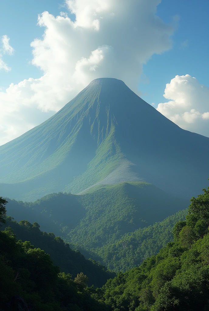 generates an image as realistic as possible of the Alzatate volcano in Guatemala