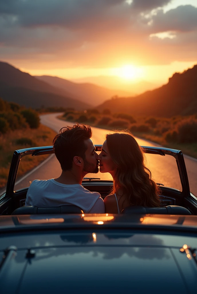 In my convertible, we drive so far,
Chasing the sun, under the stars,
We kiss as dawn breaks through the skies,
Another day, but now it’s different, alive.