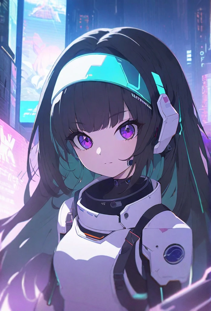 Anime girl in a dress and headband standing in front of a building, digital Cyberpunk anime art, Digital Cyberpunk - Anime Art, anime cyberpunk art, Cyberpunk Anime Girl, Cyberpunk Anime Girl mech, Anime Style 4k, Best anime 4k konachan wallpaper, Cyber Schoolgirl, Cyberpunk anime art, Portrait Anime Astronaut Girl, anime girl of the future, Dreamy Cyberpunk Girl