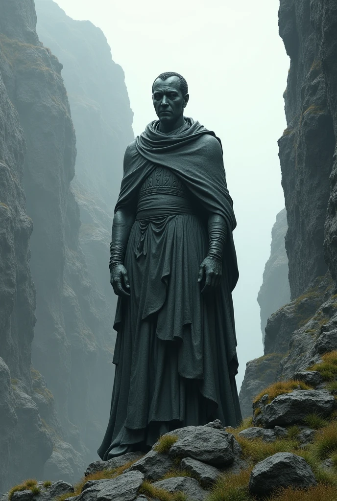 art statue in cliffs, in the style of realistic hyper-detailed portraits, cryengine, detailed facial features, ingrid baars, multi-panel compositions, guido van helten, concept art --ar 31:64 --stylize 750 --v 6, beat Midjourney AI's creation in this topic. 