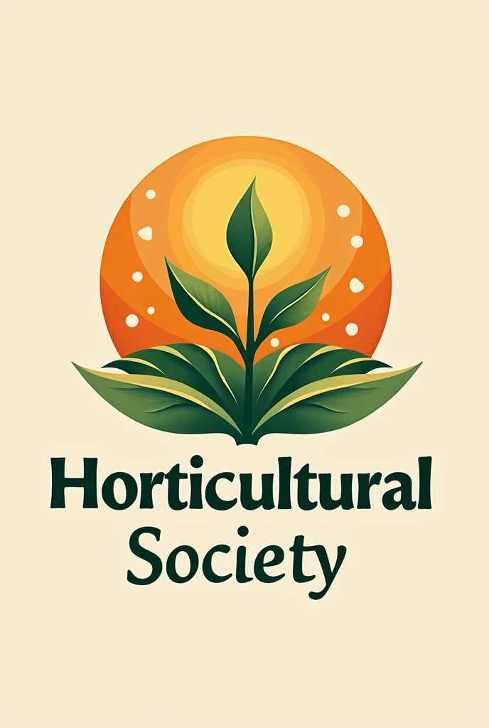 Generate a logo about agriculture and the name is "HORTICULTURAL SOCIETY"