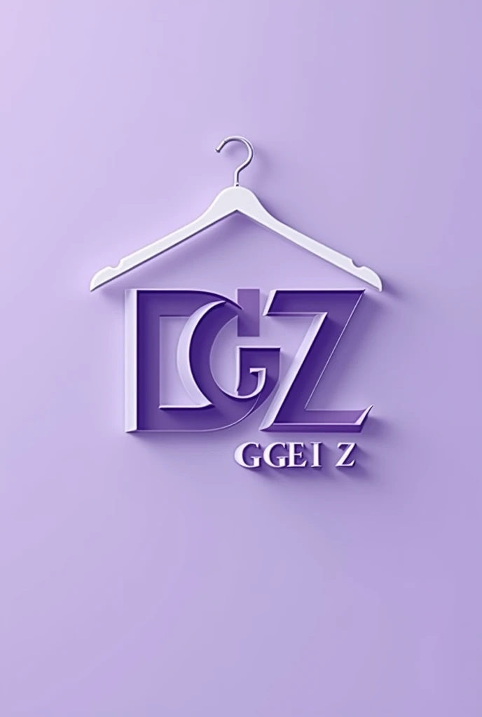 Genrate a logo name "desi gen z "design in professional designers graphic with background hanger and background colour is levender 3 d