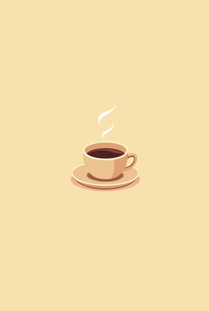 Flat vector illustration of a coffee