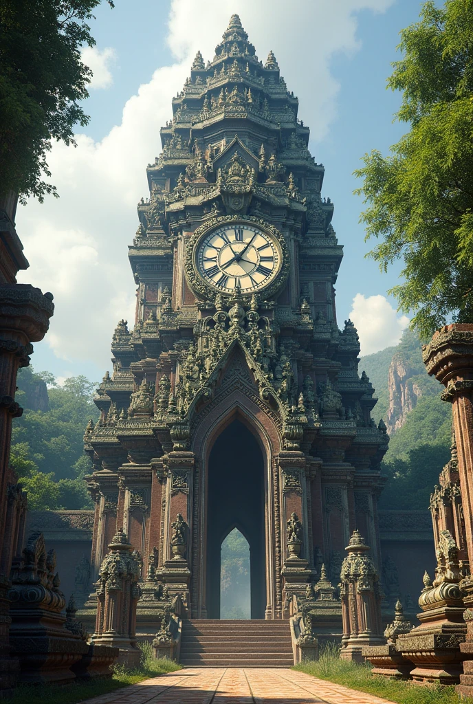 Khmer ancient long and big clock