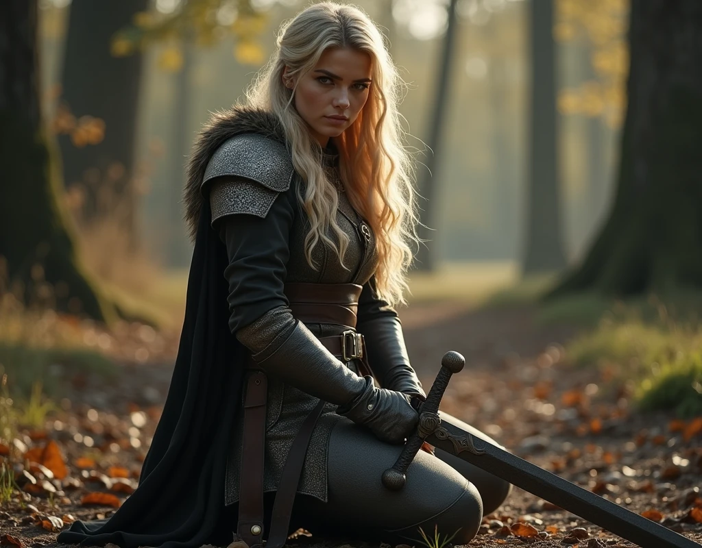 score_9, score_8_up, score_7_up, BREAK, rating_safe, BEAUTIFUL curly blond medieval female warrior, detailer, on one knee, sword , fantasy, rpg, detailed, depth of field, vignette, highly detailed, moody, epic, gorgeous, film grain, grainy
Show less
Negative prompt

worst quality, low quality, text, censored, deformed, bad hand, looking at viewer
Other metadata
Guidance
6
Steps
30
Sampler
DPM++ 3M SDE
Seed
3942730842
Clip skip
2