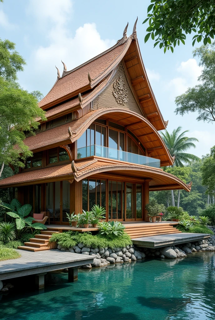 Build a building inspired by the song "Yai Laem"