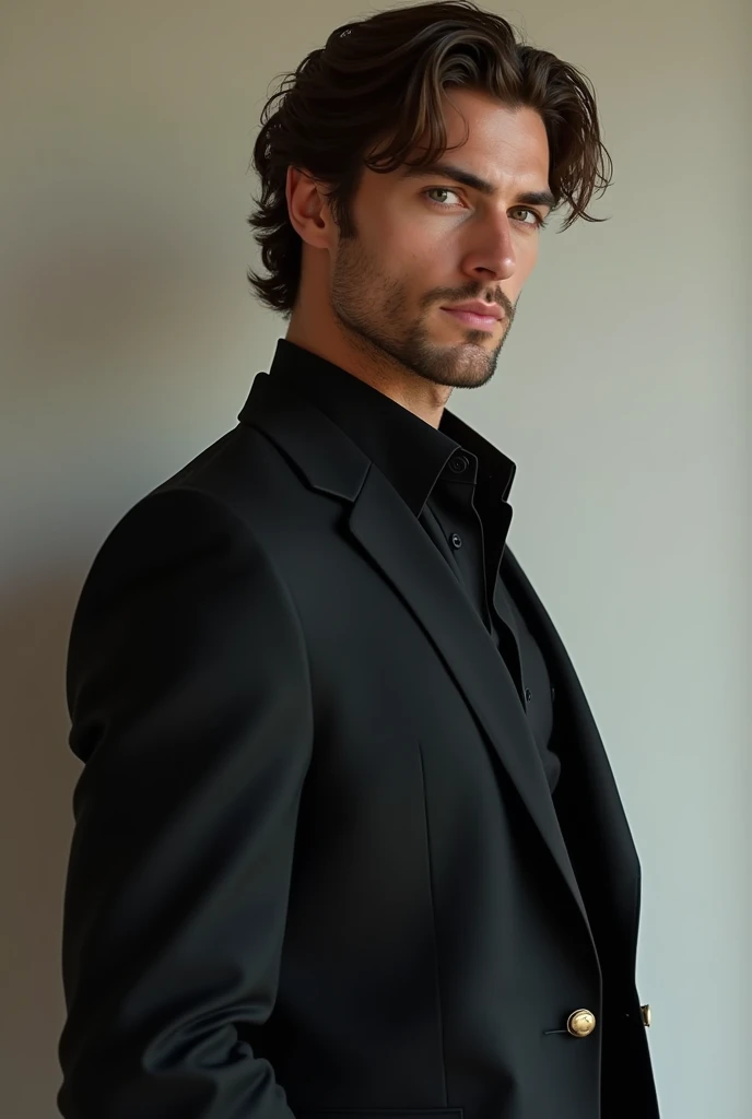 6.2 tall guy with beautiful brod eyes medium length wavey hair and slim body