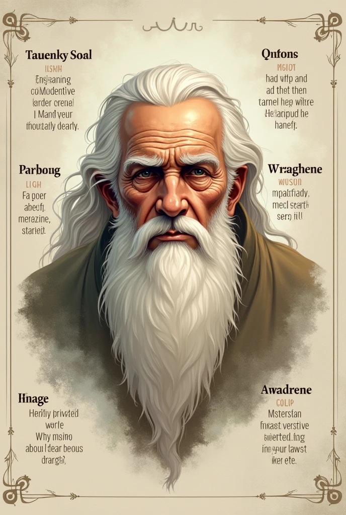 text saying: six ways to become strong in life. With a old man in image 