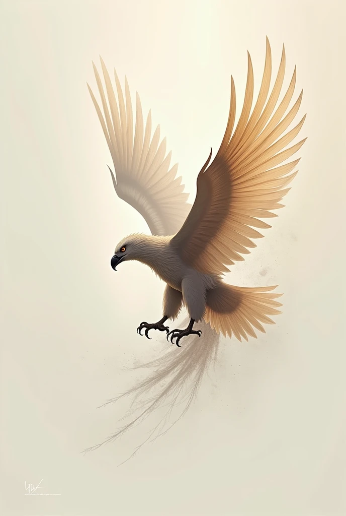 Create one symbol of eagle fhethers
