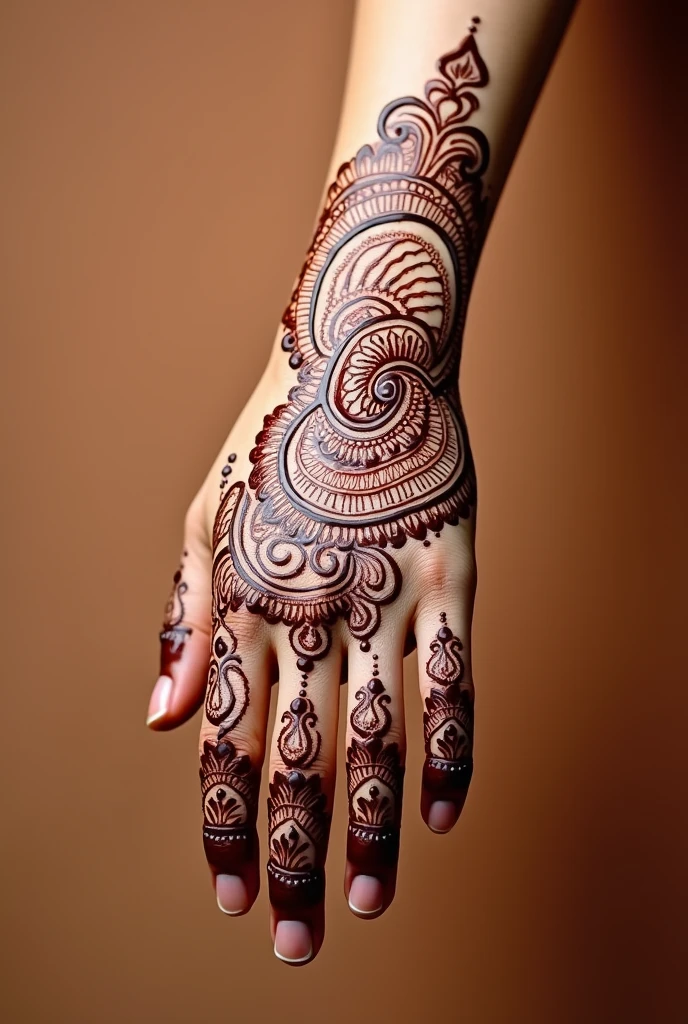 generate Rajasthani mehndi design on hand