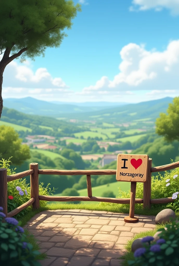 can you make simple viewdeck and has "I ❤️ Norzagaray" type view near of it. make it more realistic
can you also make it sideview
