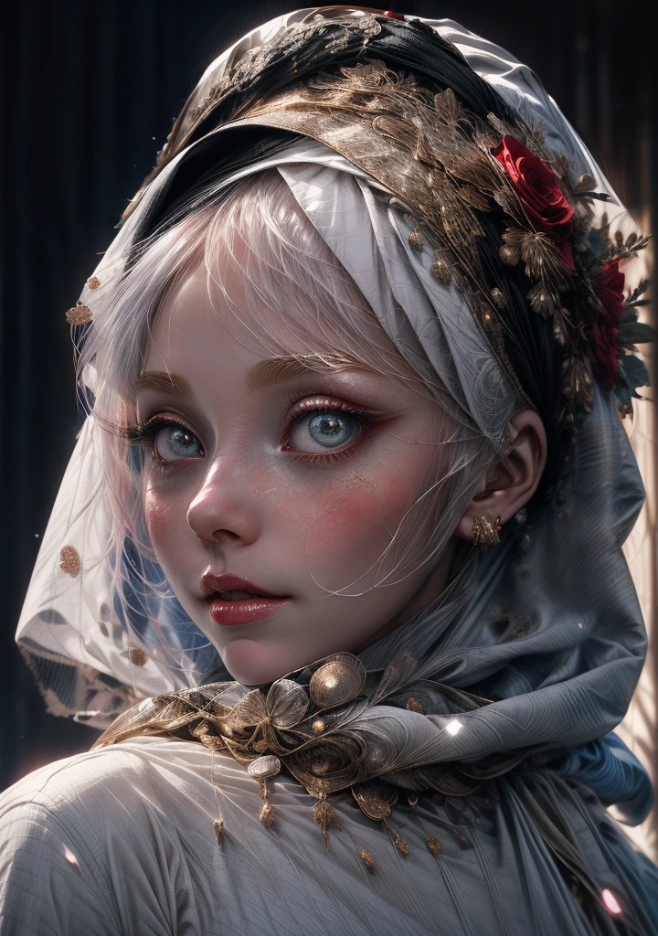 (((WEARING HEADSCARF A ISLAMIC VEIL ON HEAD, ILLUSTRATION)))
young female albino skin, snow white skin, white hair,lovely face, crimson lovely big eyes, crimson medieval clothes, innocent face, islamic islamic islamic islamic mythologicalA extremely delicate and beautiful silver-haired girl,Blue pupils,Intricate details, depth of focus,highly detailed, digital painting, artstation, concept art, character art, art by greg rutkowski and tyler jacobson and alphonse mucha Islamic Islamic 8k big lovely eyed wearing veil on head islamic wearing a headscarf veil 👰♀ big huge lovely eyes a detailed portrait of a cute goth brunette girl, by justin gerard and greg rutkowski and agnes cecile, digital art, realistic painting, dnd, character design, trending on artstation islamic islamic beautiful like moon young female albino skin, snow white skin, white curly hair, slender face, crimson eyes, crimson medieval clothes, innocent face, islamic islamic islamic islamic mythological big eyed, big eyed silver COLOR EYES,
big huge lovely big lovely eyed and large eyelashes
white long hair red lovely eyes extremely beautiful cute and innocent face girl fantasy blue long hair, green eyes, blue star on the left cheek, singing girl islamic islamic extremely detailed white skin wearing pink color rose dress 🌹 everywhere young female albino skin, snow white skin, slender face, red eyes, crimson islamic clothes, innocent face, islamic islamic islamic islamic red lovely big lovely eyed woman with veil islamic islamic beautiful like moon have pink hair, crystal like woman extremely delicate and beautiful woman, white skin, looking through the window, dress, red eyes, dark light night, intricate, elegant, sharp focus, illustration, highly detailed, digital painting, concept art, matte, art by WLOP and Artgerm and Greg Rutkowski and Alphonse Mucha, masterpiece huge lovely eyes and eyesbrows big lovely eyed symmetry, beautiful floral and glitter angel, hyper realistic face, (A beaut