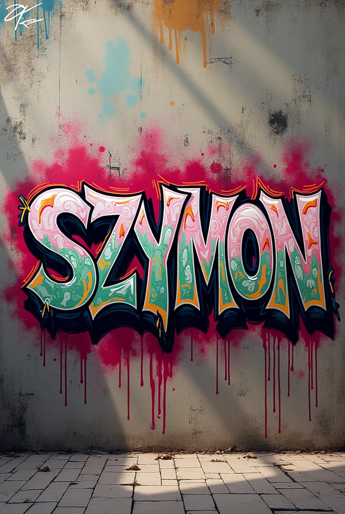 Create a graffiti picture with the name Szymon