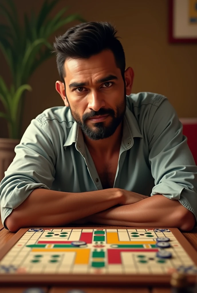 Ms dhoni plying ludo
