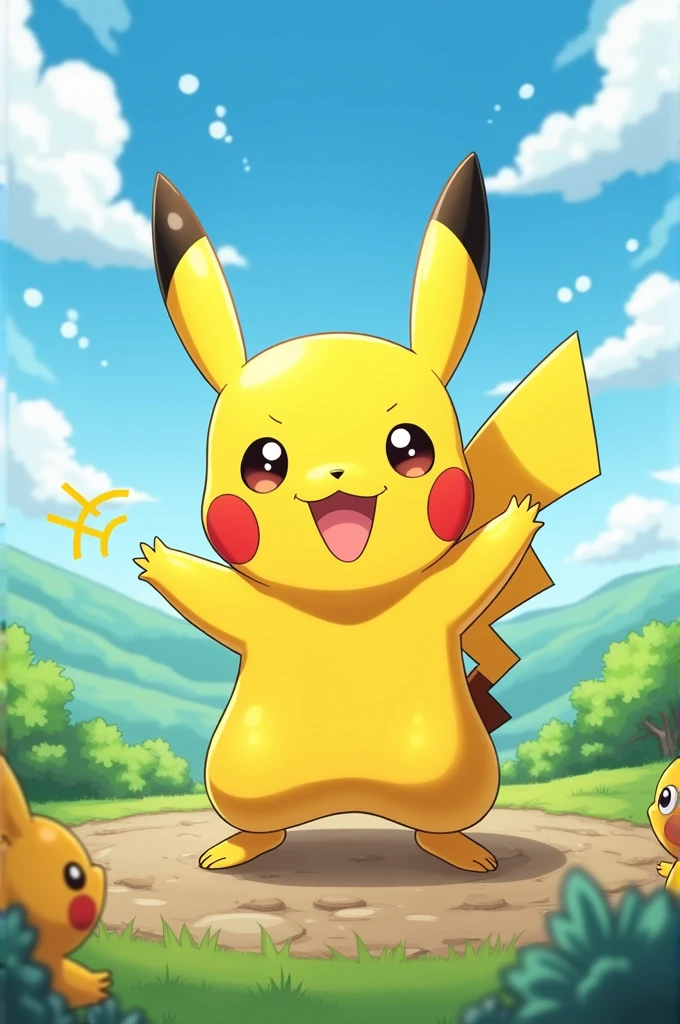 Create pikachu exercising