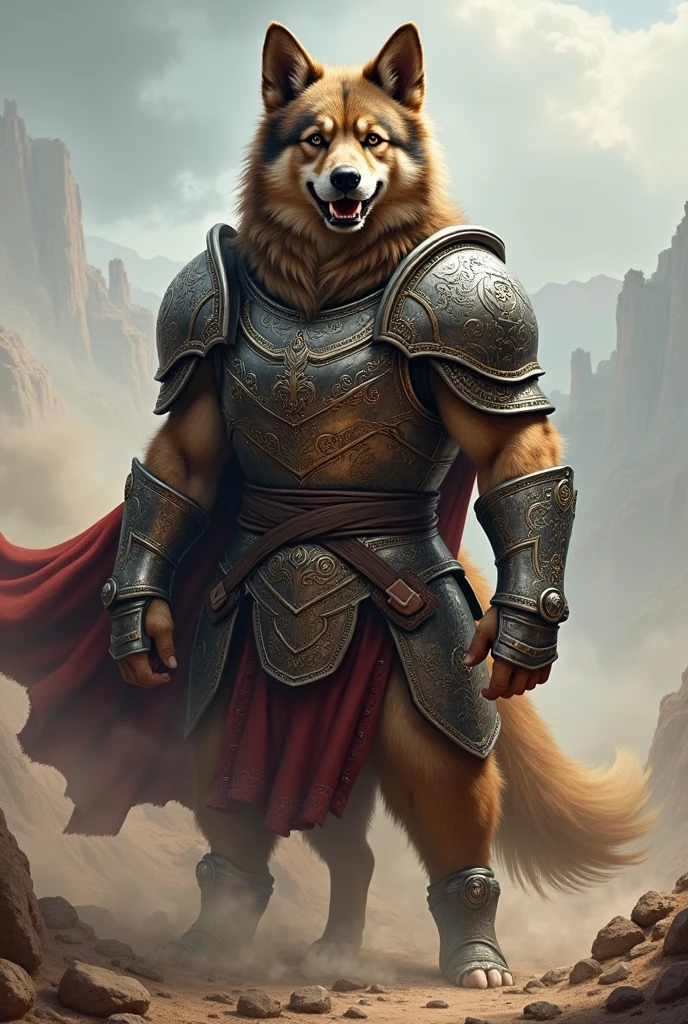 Dog with armour