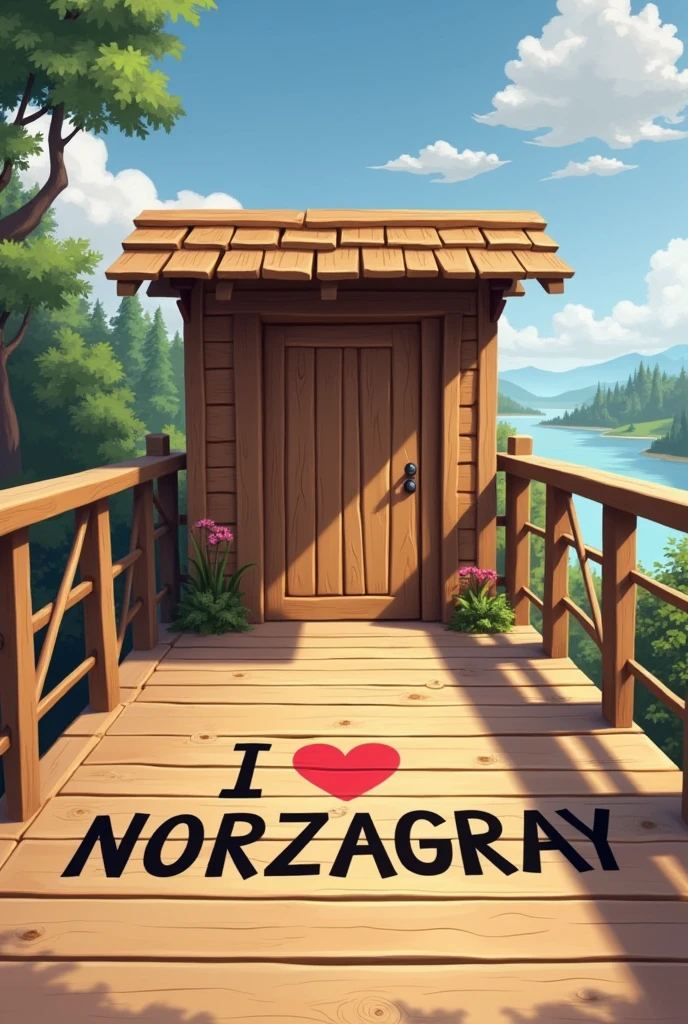 can you make simple viewdeck and has "I ❤️ Norzagaray" on the front or the entrance of the deck