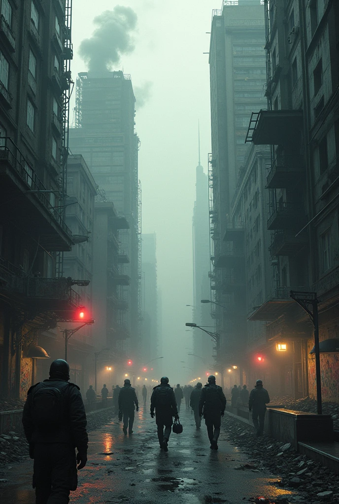 Distopian city