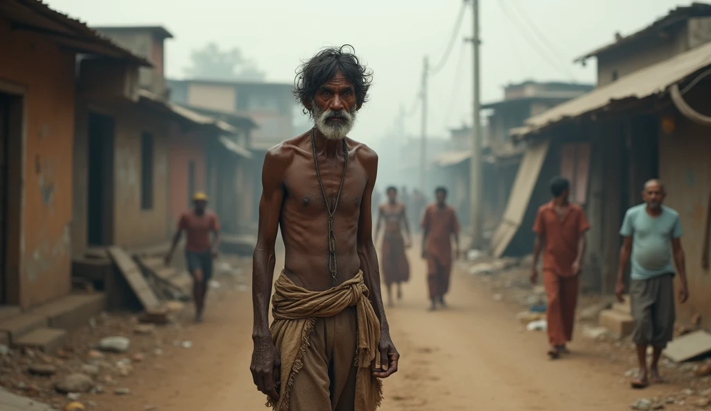 A poor Indian man