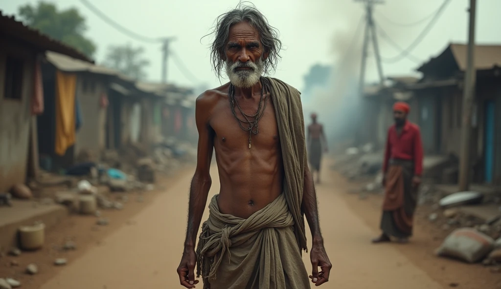 A poor Indian man