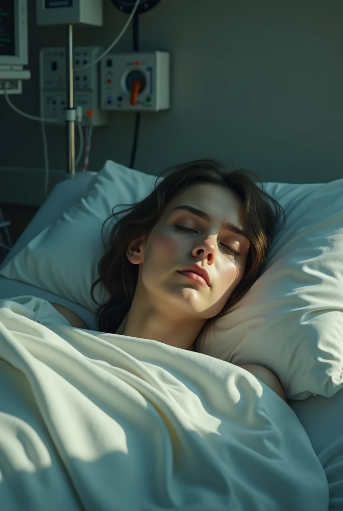 Me in a hospital bed