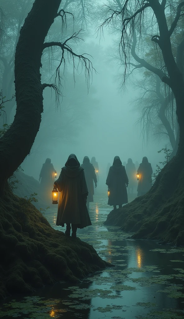 travelers safely through the treacherous swamp