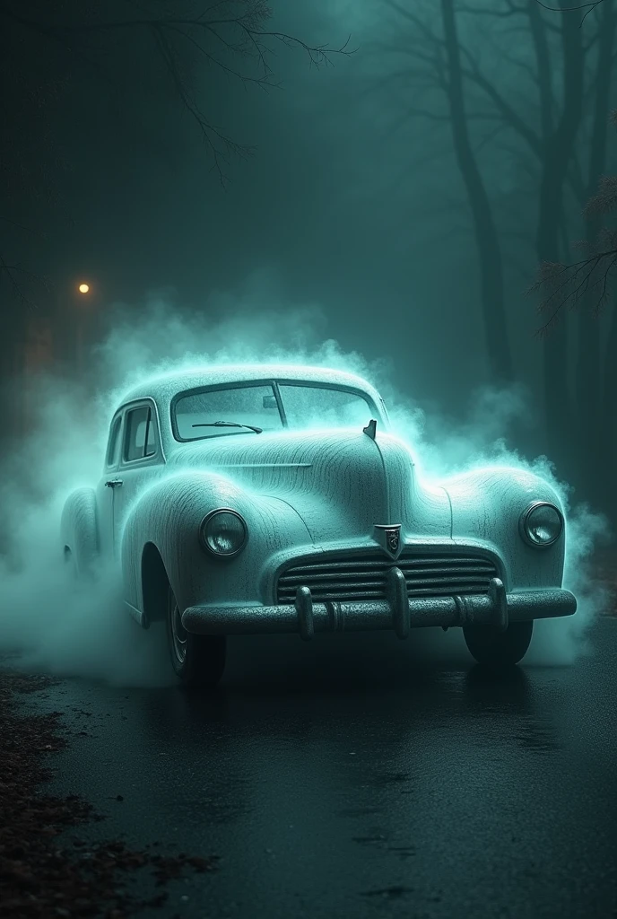 Car with ghost
