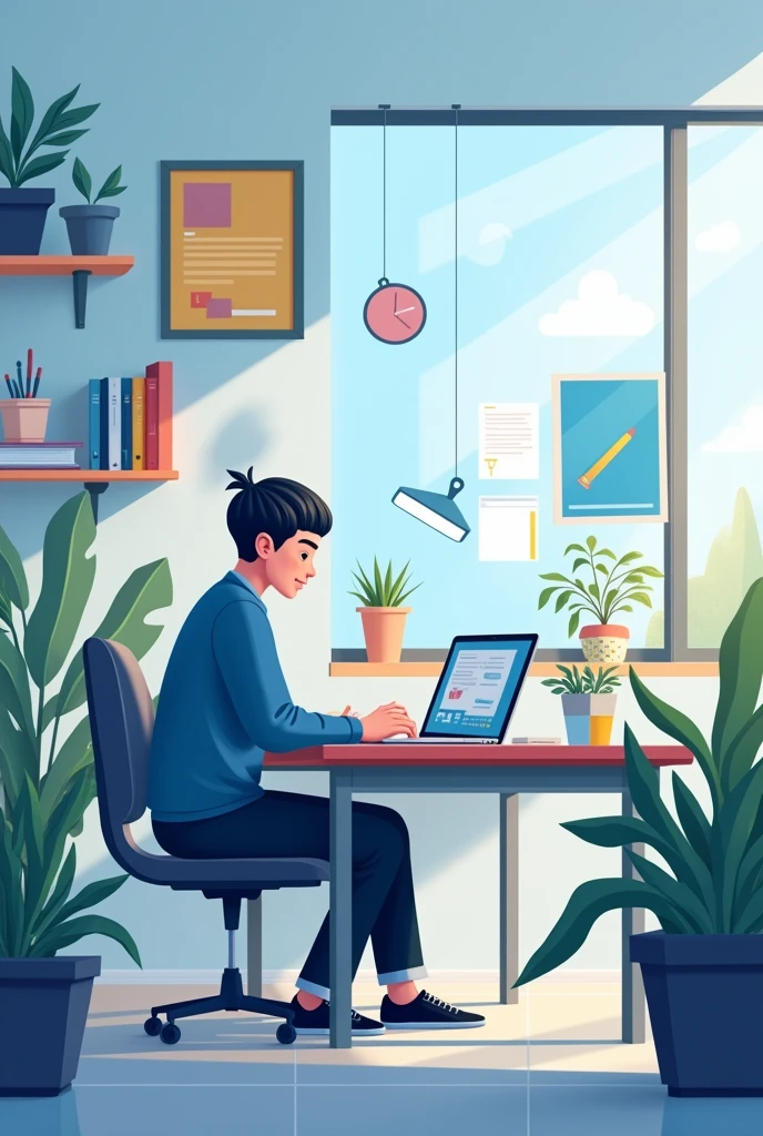 Technology in our daily lives as a student in a poster