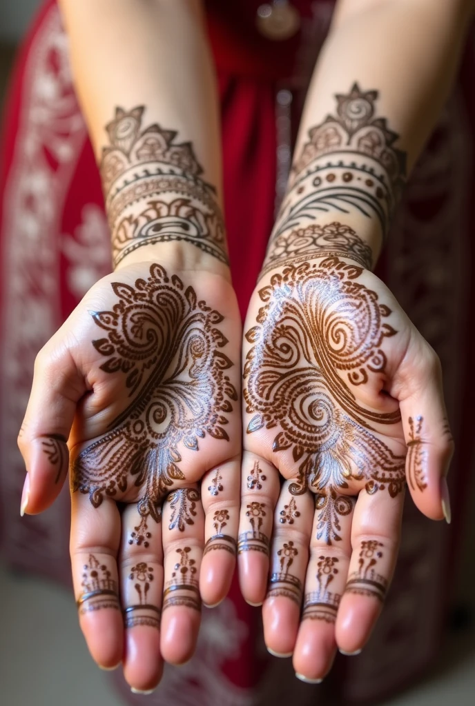 generate more Shadi Special mehndi design on hand