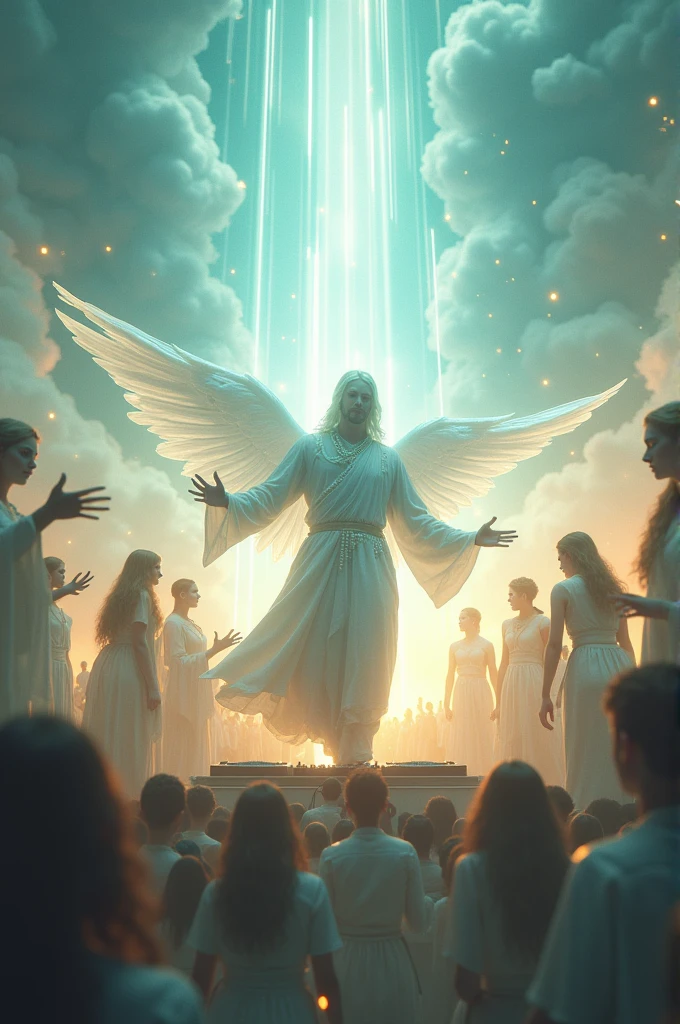 Dj playing in heaven