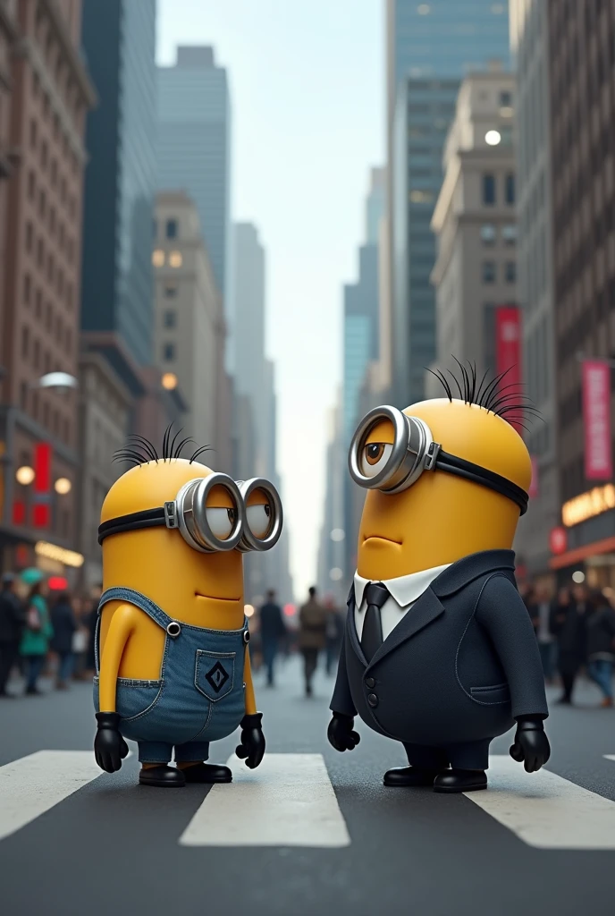 the minion kevin was a poor person metting a rich minon