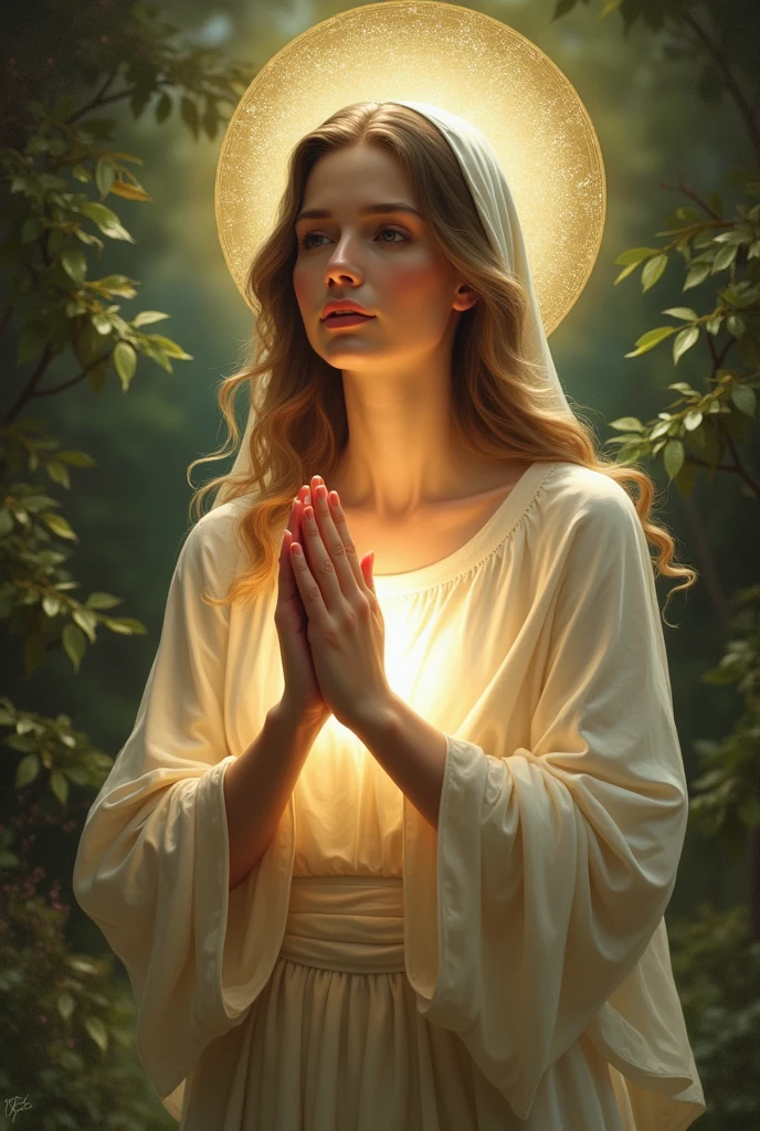Saint Rose praying 