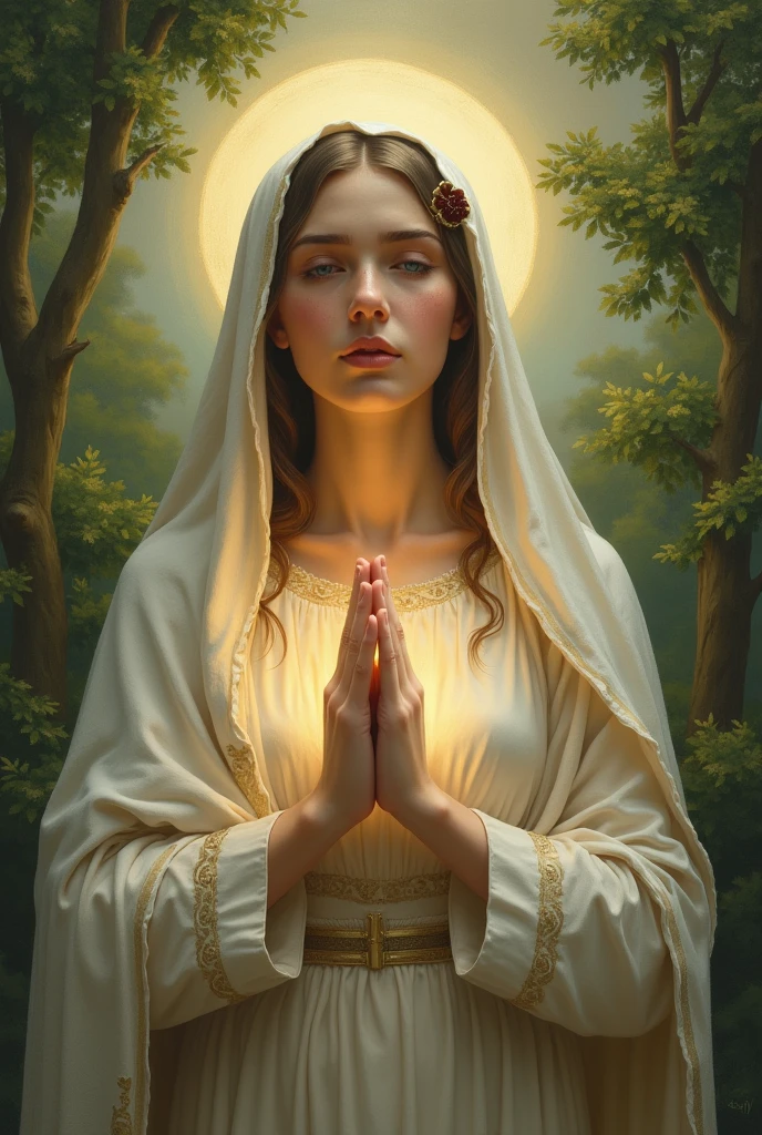 Saint Rose praying