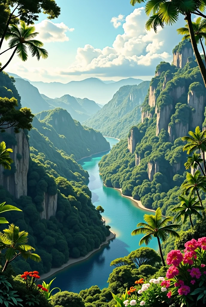 Nature with beautiful lanscape in sri lanka