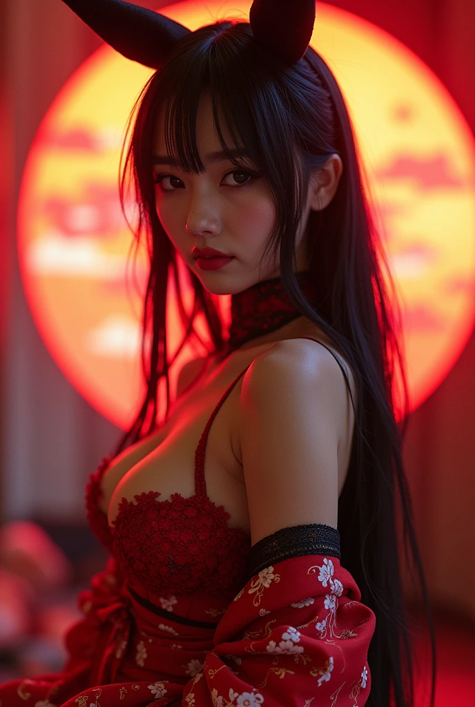 Sexy Underboob tits lure Cosplay live-action Japanese