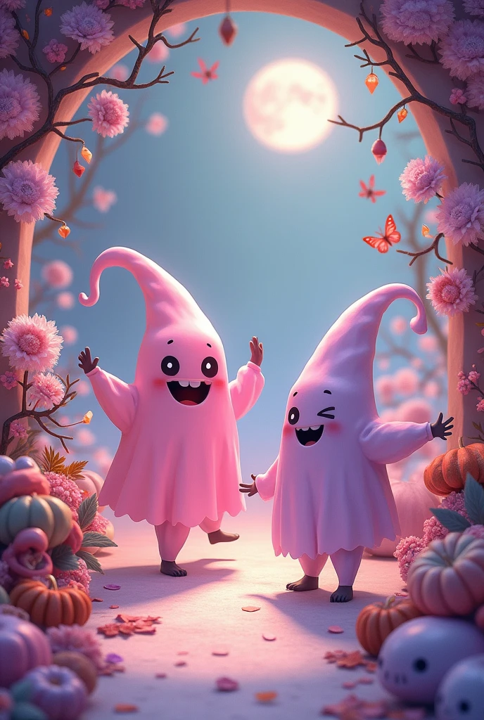 Lets Go Ghouls, Pastel halloween, Pink Halloween Decor, Girly Halloween Decor, Pastel Halloween decor, Boho Halloween Print, Cute Halloween make similar make jst its looks like its a fine art