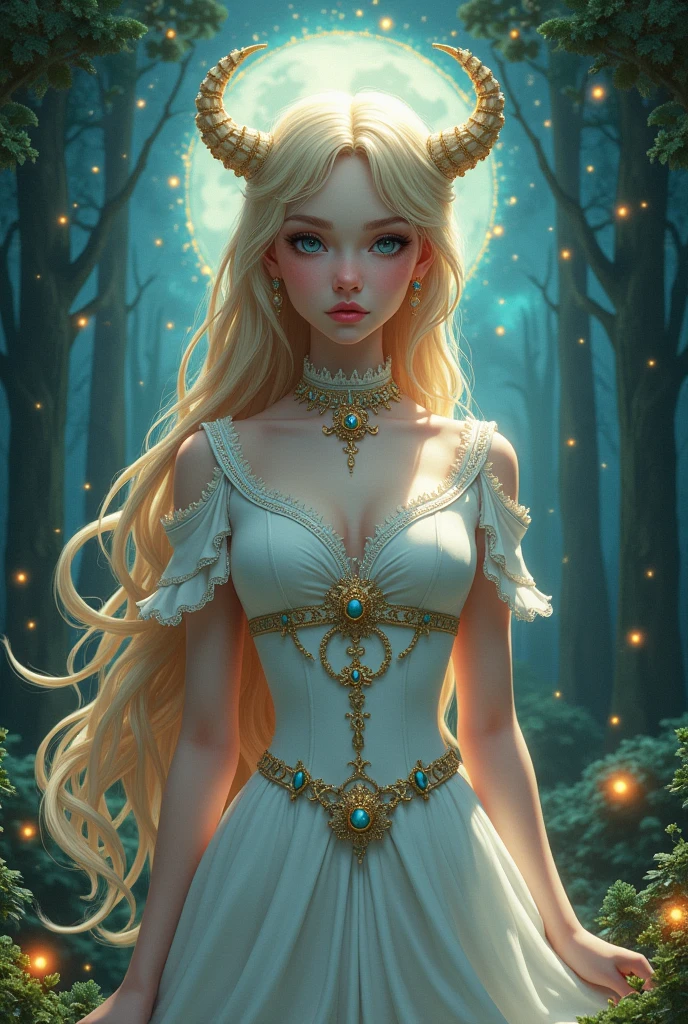 8K resolution, masterpiece, best quality, Award-winning works, unrealistic, Anatomically accurate skeleton, sole Sexy lady, Antioxidase_Amy, healthy shaped body, 1, high: 158 cm, Her size is B/W55/H88, Long blond hair, Double tail, rest, Mysterious big blue eyes, Standard nose, Eyeliner, Pink lips,  Headband, Super huge swaying bust, Sexy, Beautiful Skin, Pure white school uniform with complex structure, Royal coat of arms, elegant, Very detailed, number, ArtステーションコンセプトArt, Smooth, Clear focus, shape, Artジャム、Greg Rutkowski、Alphonse Mucha、William Adolphe Bouguereau、Art：Stephanie Lowe , Royal Gem, nature, panoramic, symmetry, Greg Rutkowski, Charlie Bowart, beep, Unreal 5, Surrealism, Dynamic Lighting, ファンタジーArt, Complex colors, Colorful magic circle, flash, dynamic Sexy poses, A kind smile, Mysterious Background, Halo, Gentle eyes, rest, Faint lights and flying fireflies, night, lanthanum, Double contact, contour(Cinderella Castle, outdoor, bride, Holding a gorgeous bouquet:1.3)