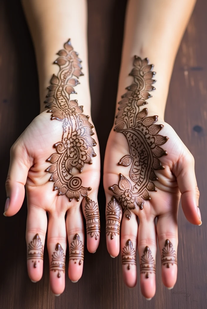 generate more Shadi Special mehndi design on hand
