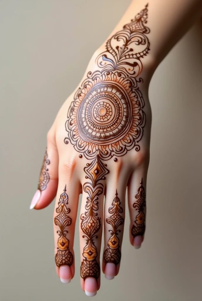 generate more Arabic mehndi design on hand