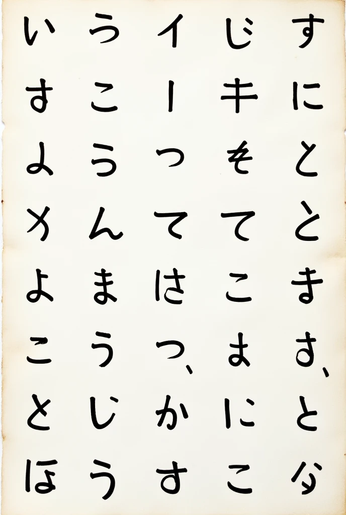 Hiragana Chart In Order and Complete Handwritten in Paper or Bond Paper (Using Ballpen or Marker, not perfect)
