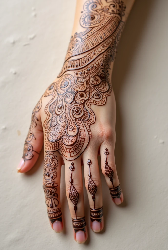 generate more Arabic mehndi design on hand