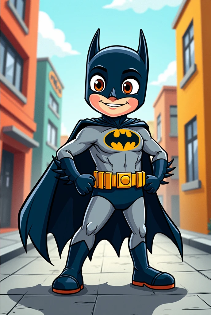 Kids style drawing of batman