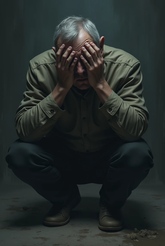 A man being soo sad