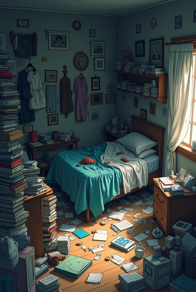 Dirty bedroom
