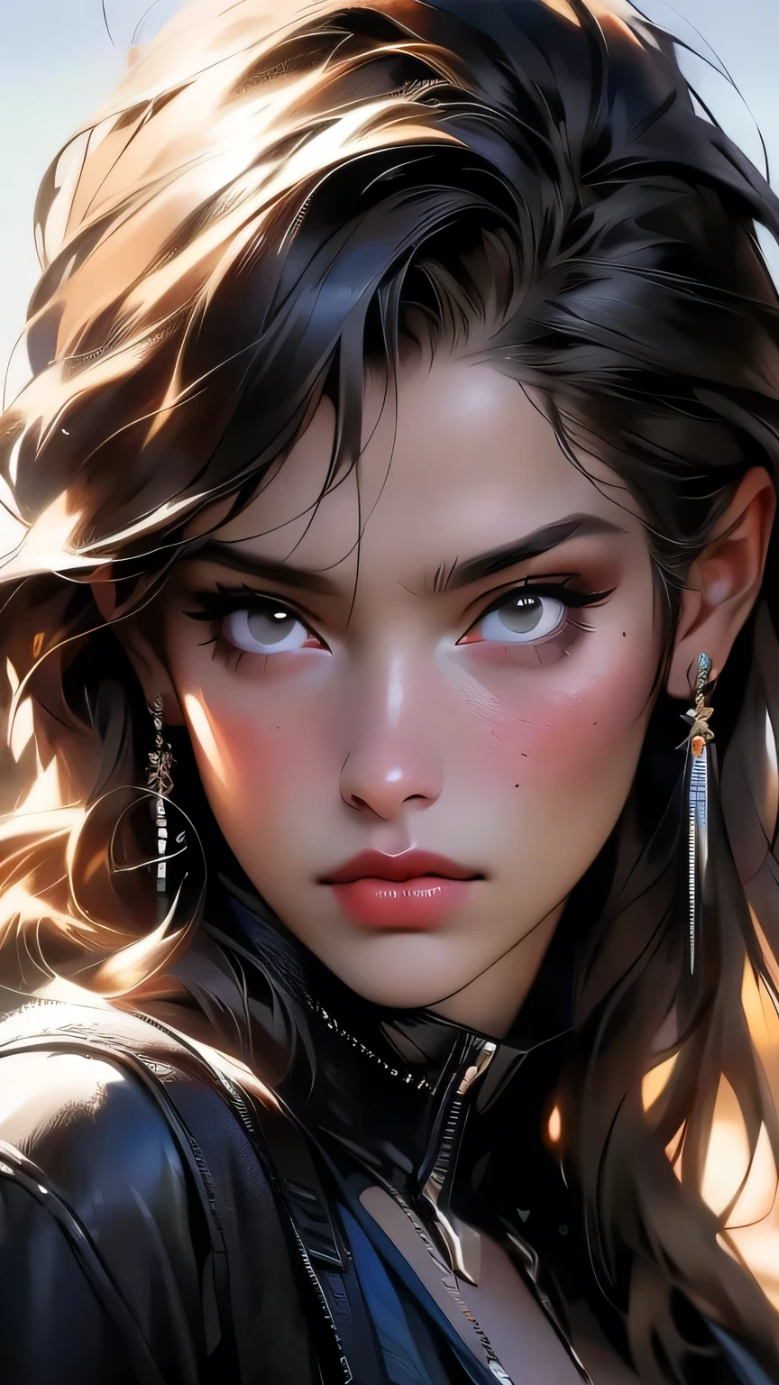 (((Upper body portrait)))、masterpiece, Beautiful German Girls, Brunette, Residential area, Cleavage, very detailed, Dramatic lighting, digital art trending on Artstation 8k HD high definition detailed realistic, detailed, Skin Texture, hyper detailed, realistic Skin Texture, Armature, Highest quality, 超High resolution, (Realistic:1.4), High resolution, detailed, RAW Photos, sharp, By Lee Jeffries Nikon d850 film stock photos 4 Kodak portra 400 camera f1.6 lens rich colors hyper realistic lifelike texture Dramatic lighting unrealengine trending on artstation cinestill 800, Transparent Bikini, (((Upper body portrait)))、Upper body portrait、black eye
