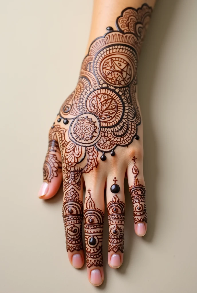 generate more Arabic mehndi design on hand